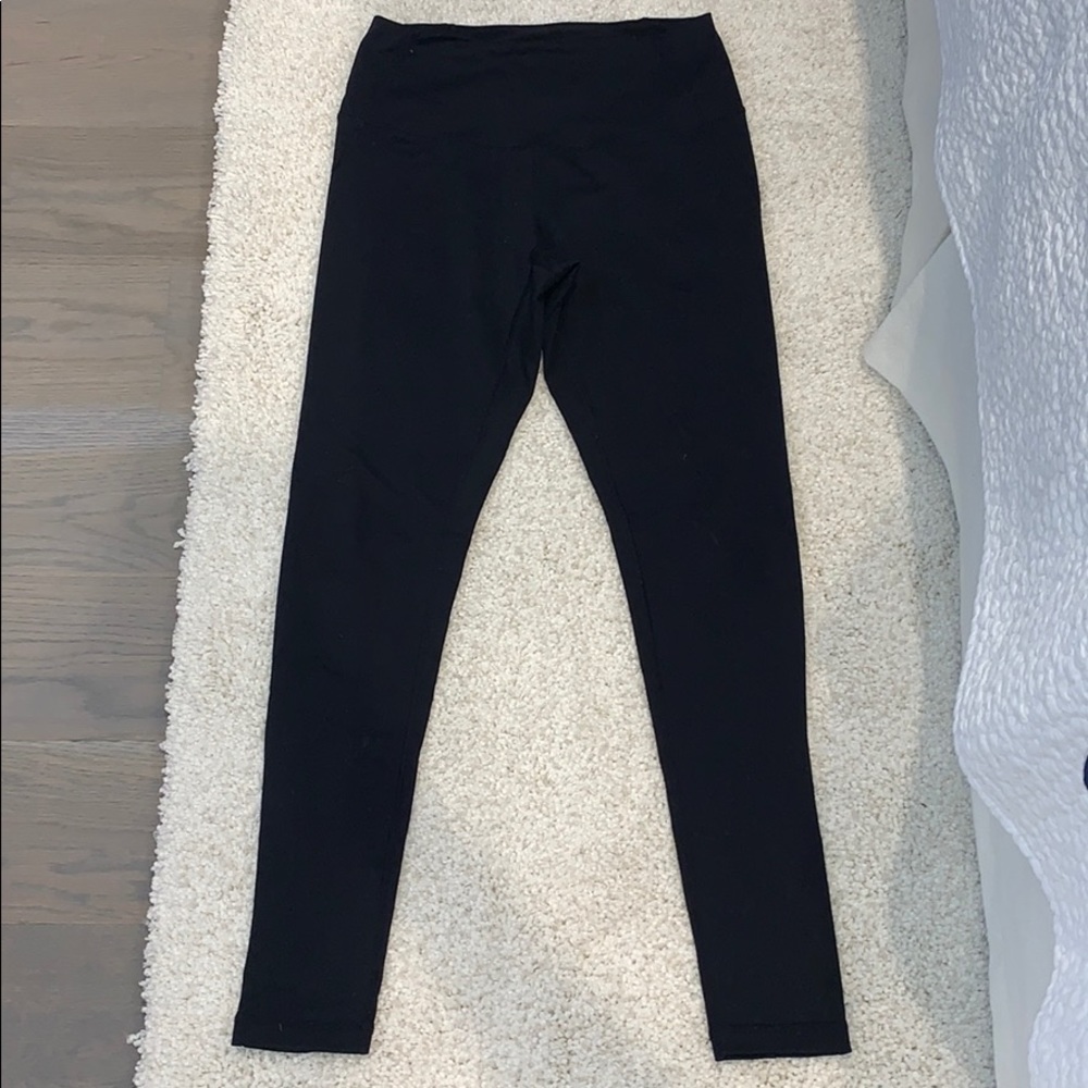 black high-waisted Zella leggings